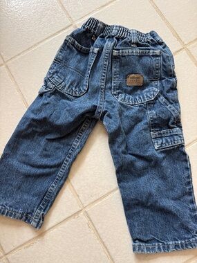 Wrangler Boys Blue Denim Cargo Jeans